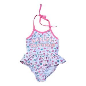 Harley Davidson‎ Little Girls Bathing Swim Suit One Piece sz 6